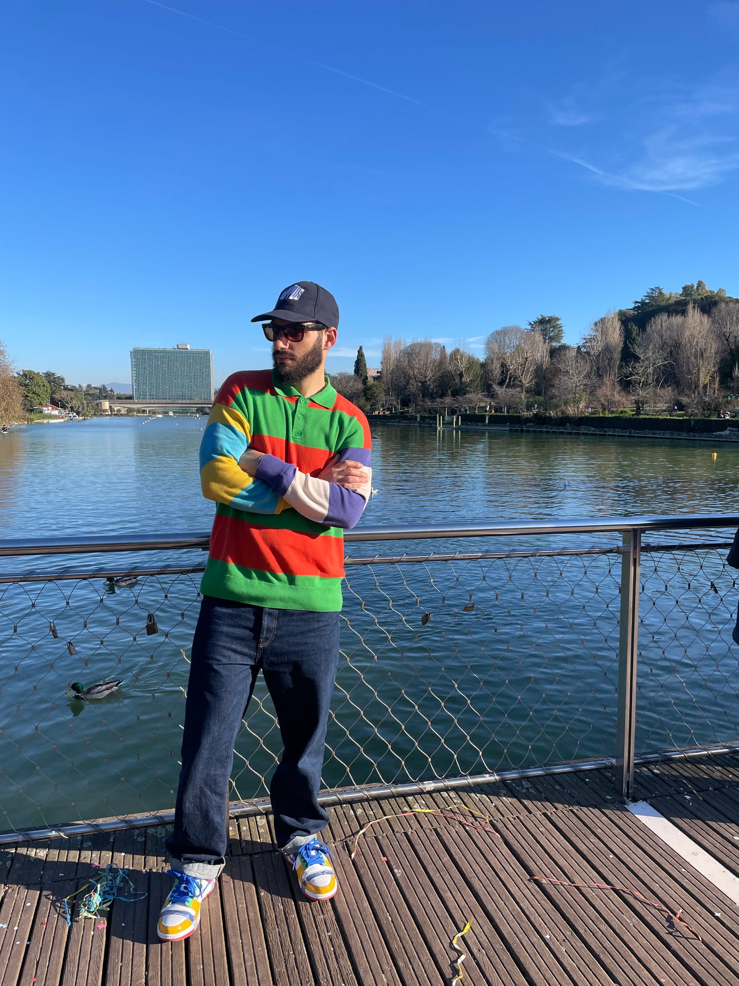 Cappello con visiera Ultramarine Blue