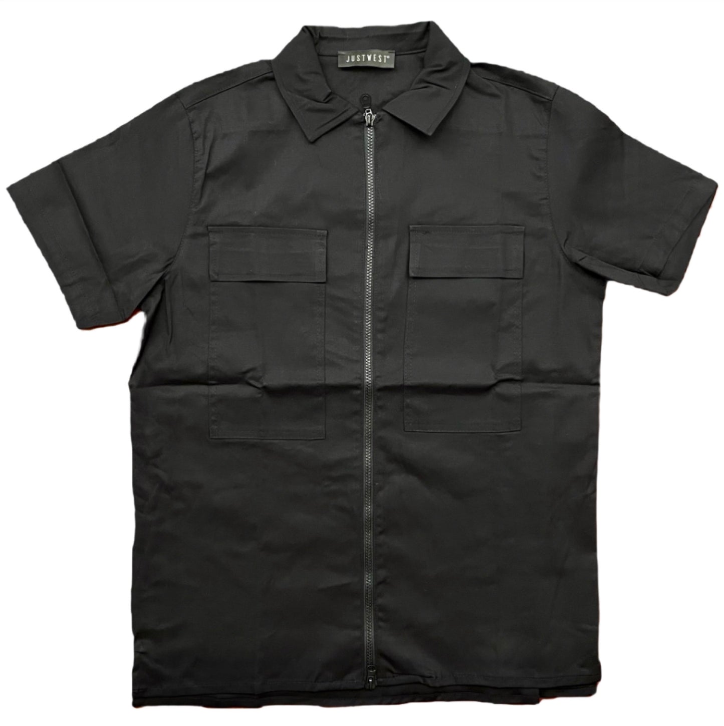 Camicia Corta con zip Classic Black