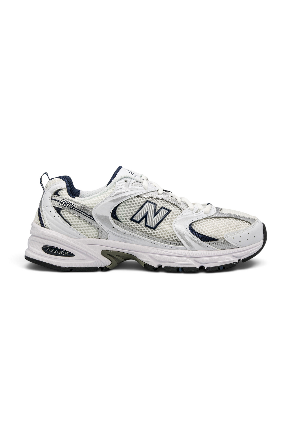 New Balance 530 White Silver Navy