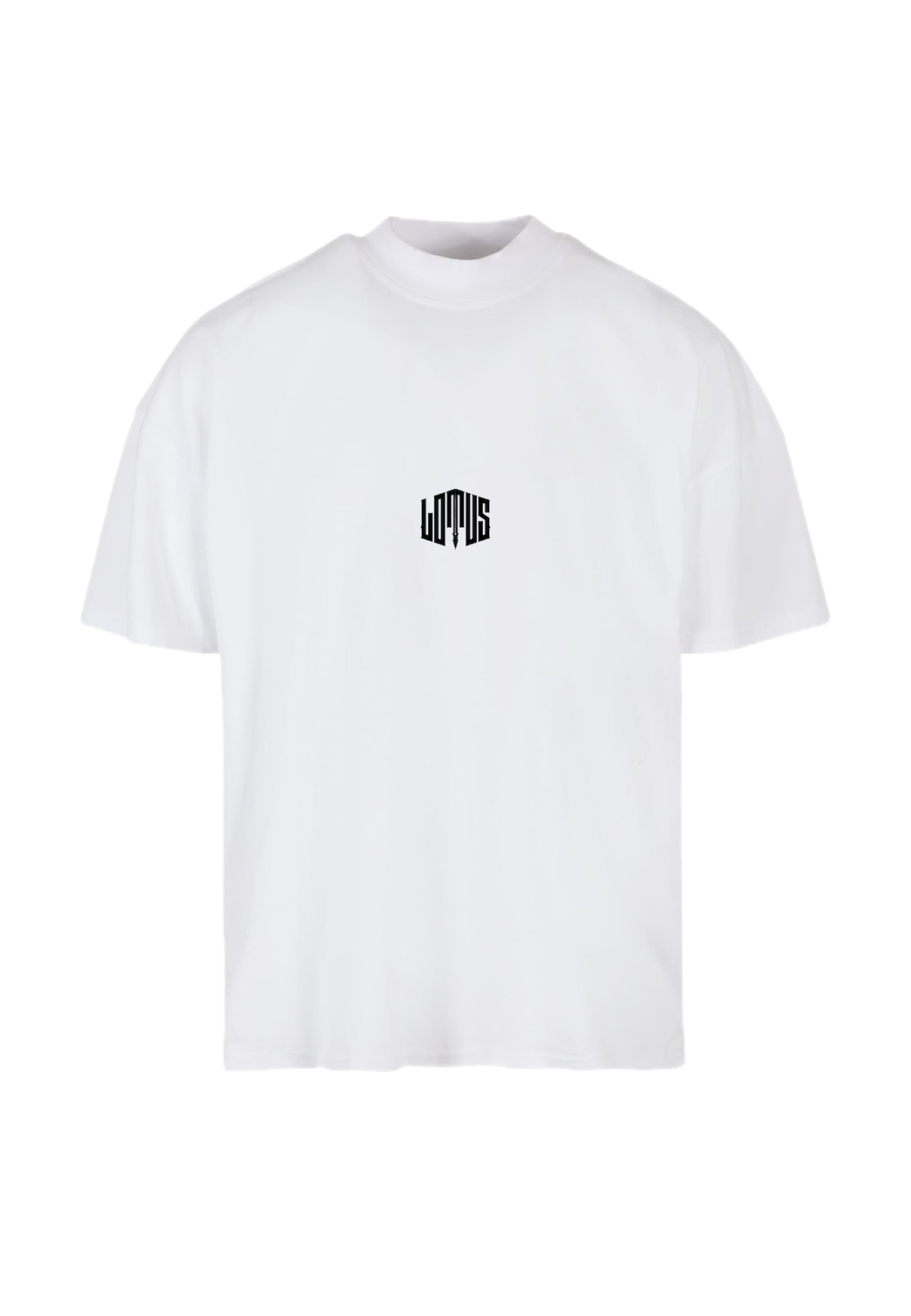 Maglia con collo alto Ice White