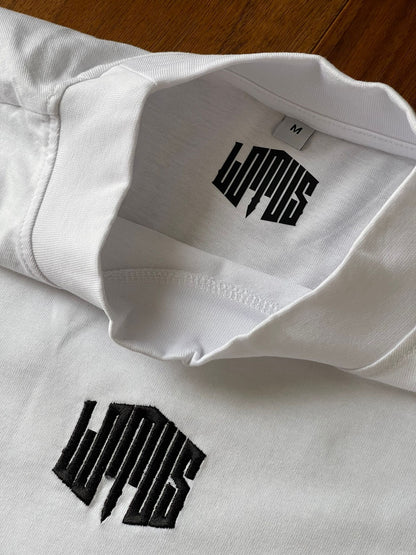 Maglia con collo alto Ice White