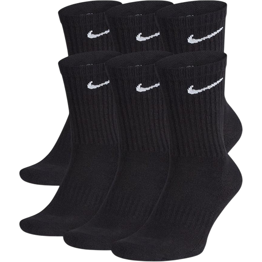 Nike Socks - Everyday Lightweight Crew Black 6-PACK